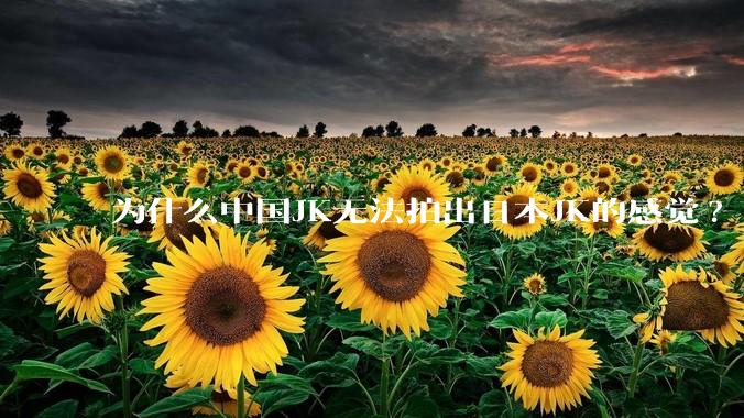 为什么中国JK无法拍出日本JK的感觉?